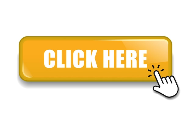 Click here web buttons with hand cursor Set of action button with arrow pointer Click button Mode