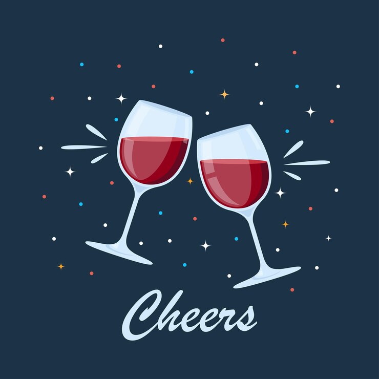 Clink bicchieri Clink vino beve bevande alcoliche in bicchieri da vino festa