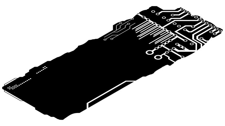 Vettore clipart dal design rettangolare isometrico in stile tecnologico isolato su bianco piastra tecnica breve con spazio per la copia clipart vettoriali