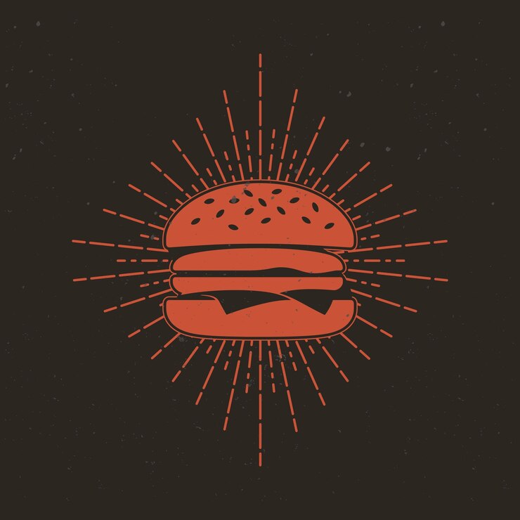 Vettore clipart di hamburger appetitosi
