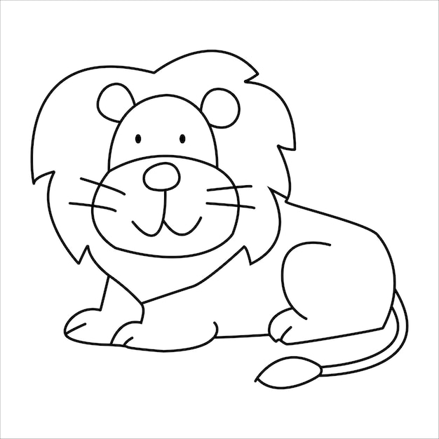 Clipart di leone carino