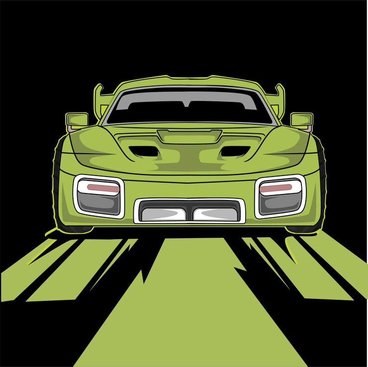 Vettore clipart isometrica auto personalizzata