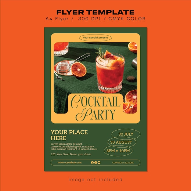 Cocktail party volantino