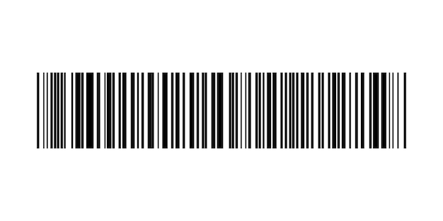 Codice a barre falso per la collezione di disegni Etichette a barre Codice a strisce adesivo isolato su sfondo bianco