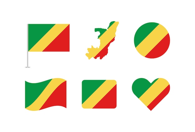 Collezione di bandiere della Repubblica del Congo
