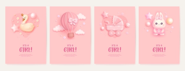Collezione di carte baby shower