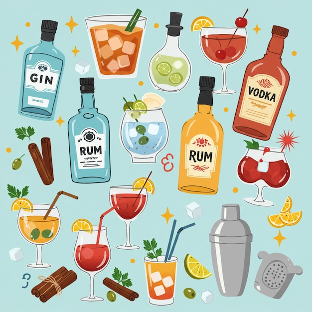 Collezione di cocktail