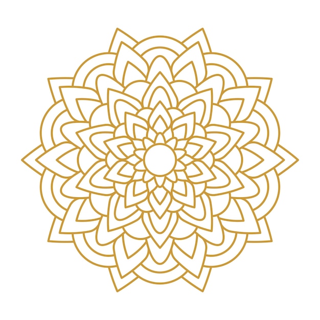 Collezione di elementi di progettazione della linea Mandala