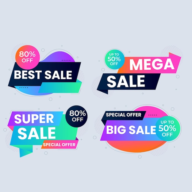 Collezione di etichette di prezzo rosse realistiche etichetta di offerta speciale o sconto di acquisto adesivo di carta al dettaglio