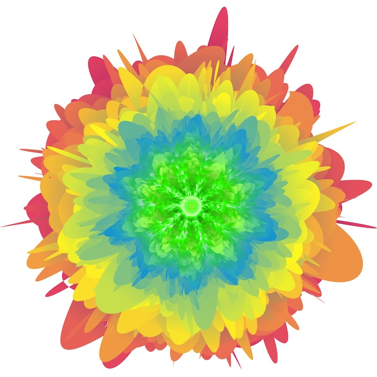 Vettore collezione di fiori con stili geometrici