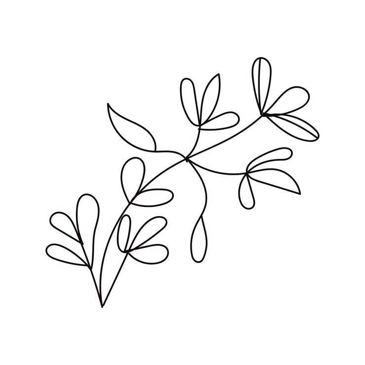 Vettore collezione di fiori disegnati a mano di vettore