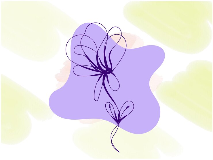 Collezione di fiori primaverili disegnati a mano