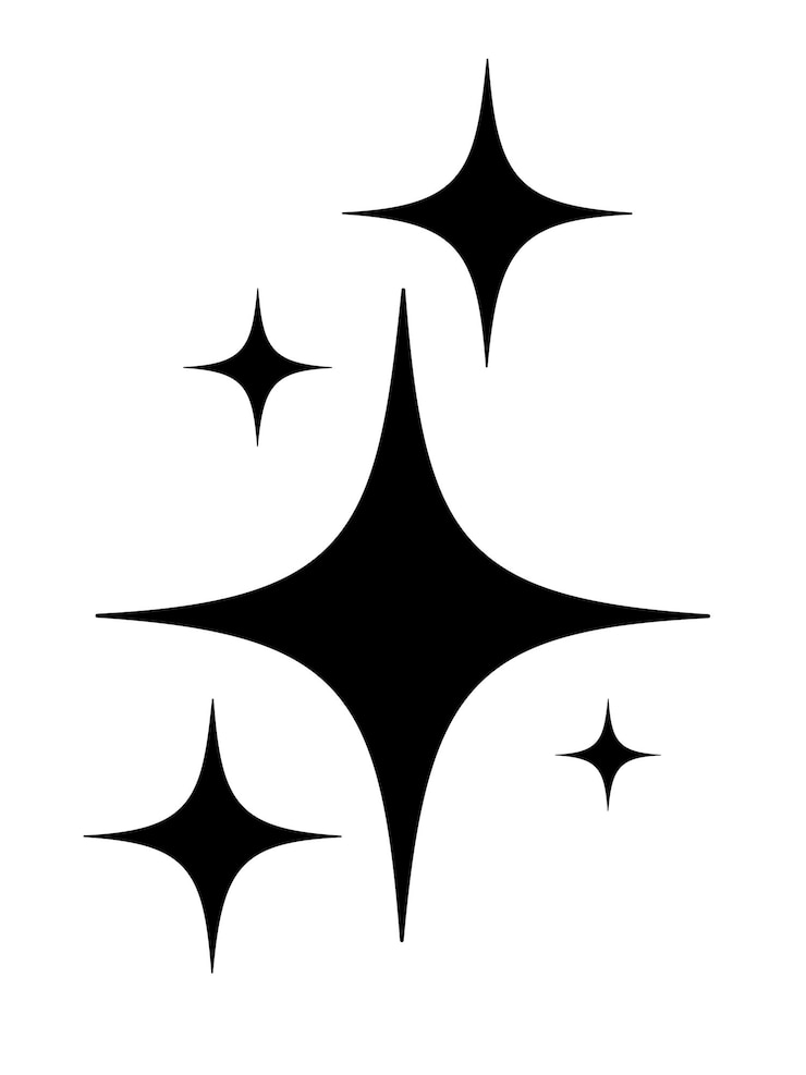 Collezione di icone retrò scintillanti Set di forme di stelle Modelli per banner di design logo e biglietti da visita Illustrazione vettoriale