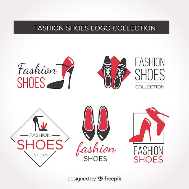 Collezione di marchi di scarpe alla moda