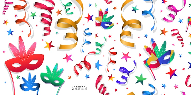 Vettore collezione di maschere di carnevale