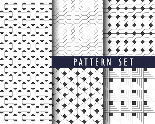 Collezione di motivi senza cuciture con forme geometriche
