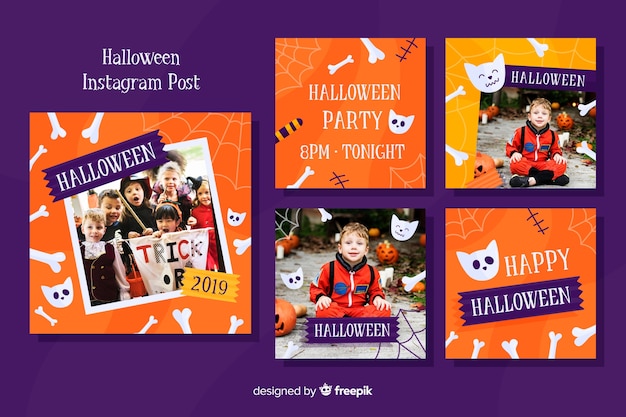 Collezione di post di instagram di Halloween