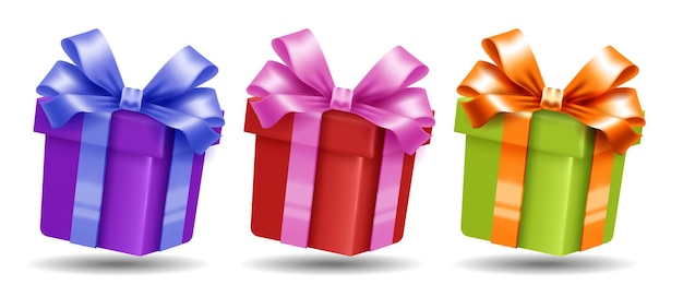 Collezione di scatole regalo 3d