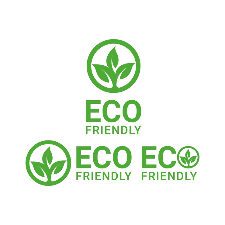 collezione eco-friendly logo design concept idea