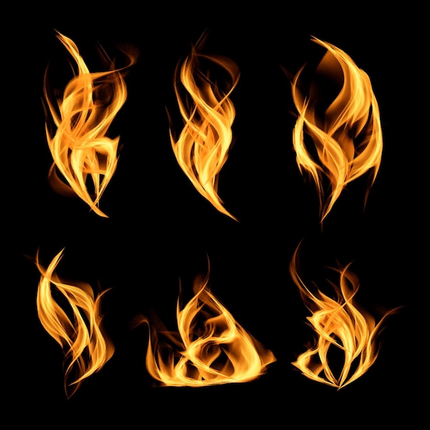 Collezione fuoco realistica