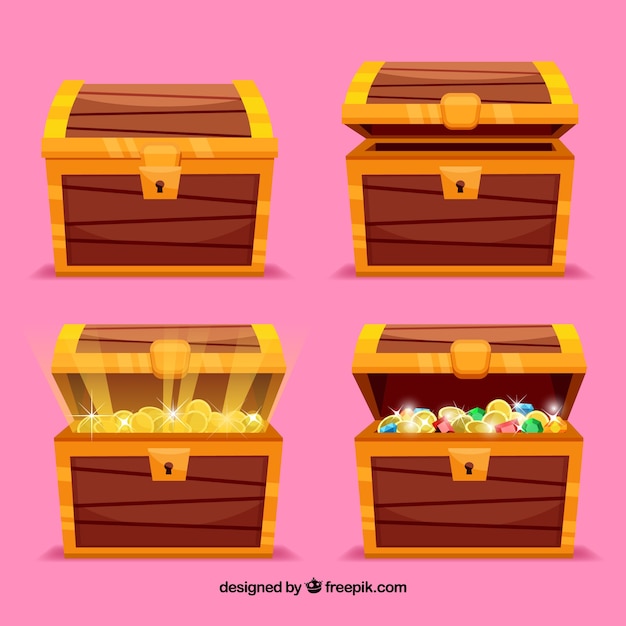 Collezione openend e closed treasure boxes