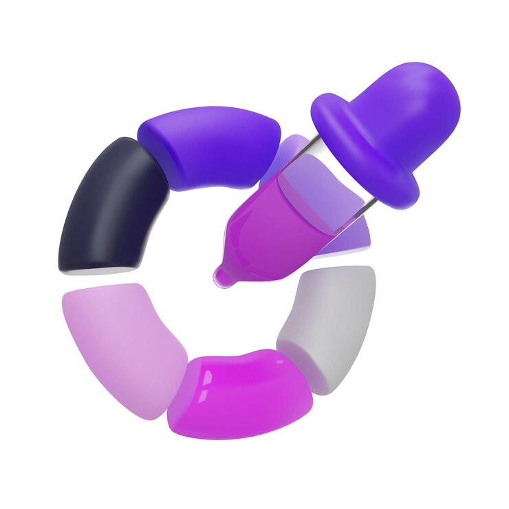 Vettore color wheel 3d render vector icon sullo sfondo bianco isolato