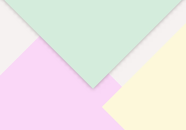 Colorato di rosa tenue, giallo e verde carta tagliata sfondo con copia spazio per il testo