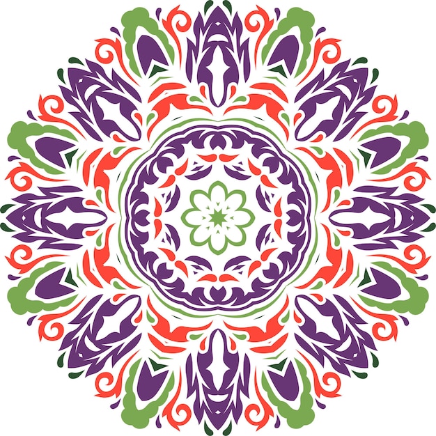 Colorato Elegante Mandala vettore Orientale Modello Tradizionale Turco Indiano motivi