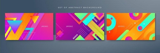 Colorato vibrante vivido striscione forme geometriche astratto tecnologia moderna sfondo design Vector presentazione grafica astratta design banner pattern sfondo modello web