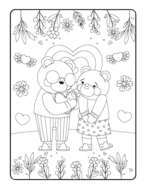 Colorazione invernale natalizia, aria natalizia. Simpatico personaggio da favola. Colorazione dell'illustrazione di vettore.