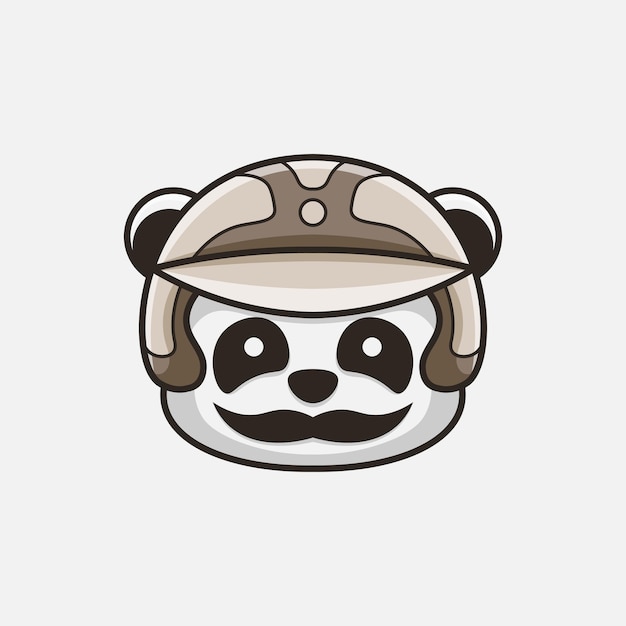 Colore del logo del casco con testa di panda