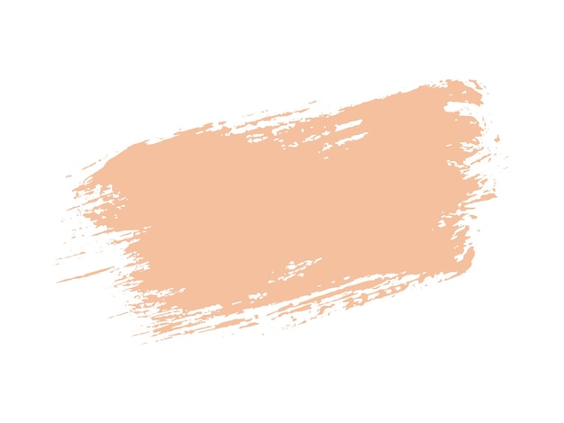 Colore dell'anno 2024 campione di peach fuzz punto pennello vettoriale sfondo colorato a mano di colore alla moda inchiostro scribbling dab clipart