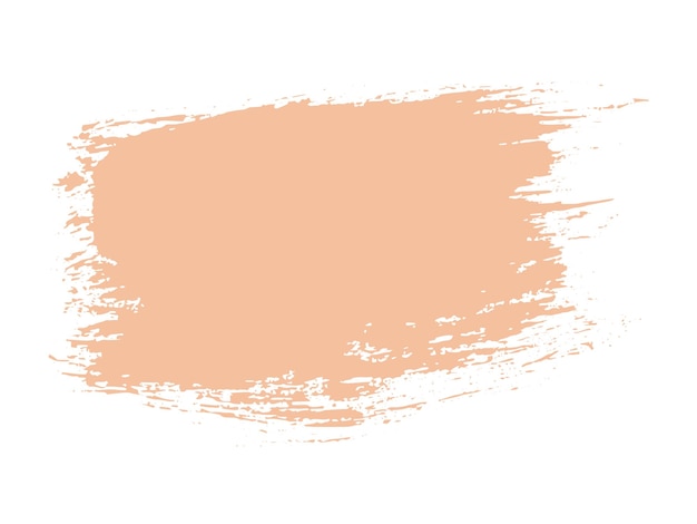 Colore dell'anno 2024 campione di peach fuzz punto pennello vettoriale sfondo colorato a mano di colore alla moda inchiostro scribbling dab clipart
