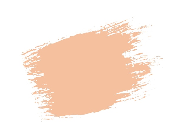 Colore dell'anno 2024 campione di peach fuzz punto pennello vettoriale sfondo colorato a mano di colore alla moda inchiostro scribbling dab clipart