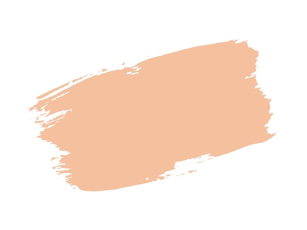 Colore dell'anno 2024 campione di peach fuzz punto pennello vettoriale sfondo colorato a mano di colore alla moda inchiostro scribbling dab clipart