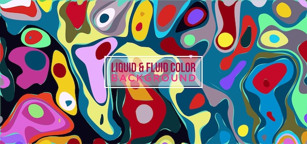 Colore liquido e forme fluide Sfondo