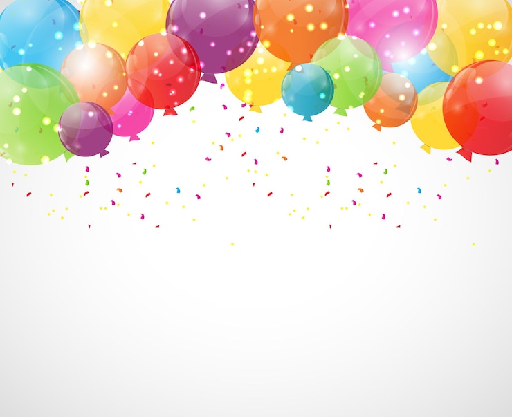 Vettore colore lucido palloncini sfondo illustrazione vettoriale. eps10