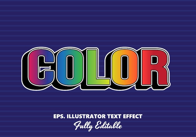 Colore Testo modificabile Effetto