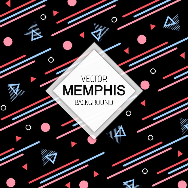 Colorful Modern Memphis Pattern Background