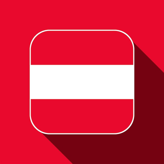 Colori ufficiali della bandiera dell'Austria Illustrazione vettoriale