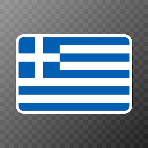 Colori ufficiali della bandiera della Grecia e proporzione Illustrazione vettoriale