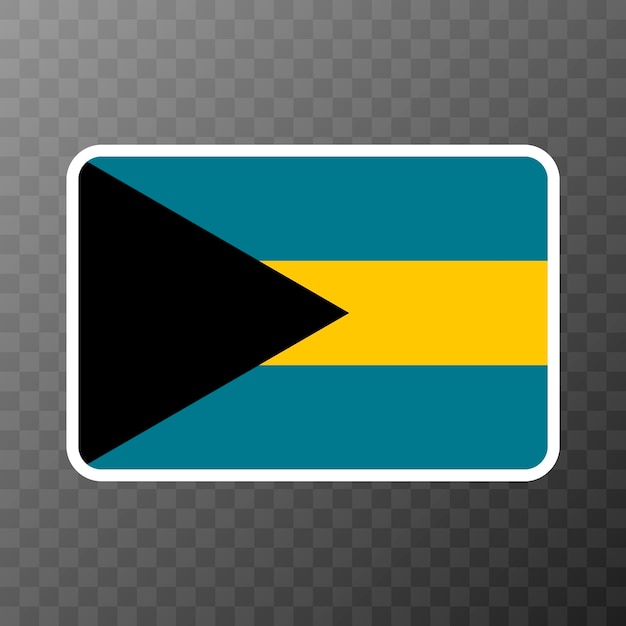 Colori ufficiali della bandiera delle Bahamas e proporzione Illustrazione vettoriale
