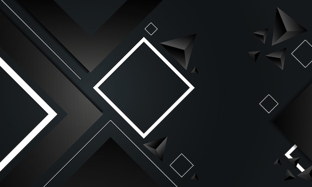 Combinazione di sfondo astratto di quadrati e triangoli