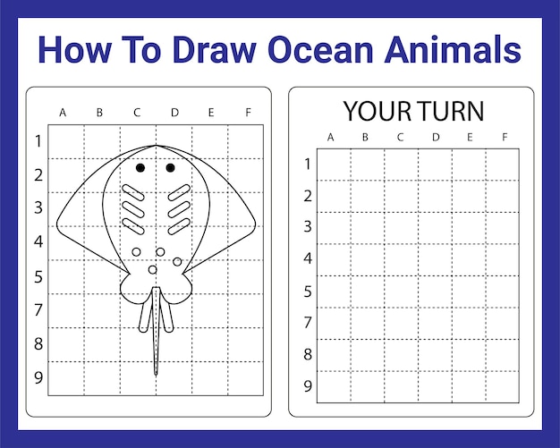 Come disegnare animali dell'oceano per bambini