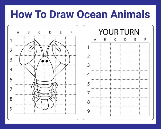 Come disegnare animali dell'oceano per bambini