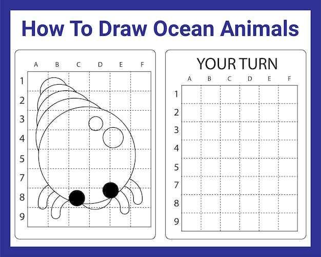 Come disegnare animali dell'oceano per bambini