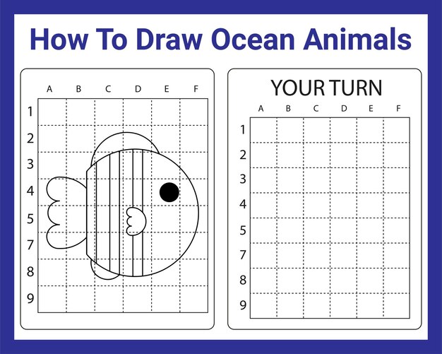 Come disegnare animali dell'oceano per bambini