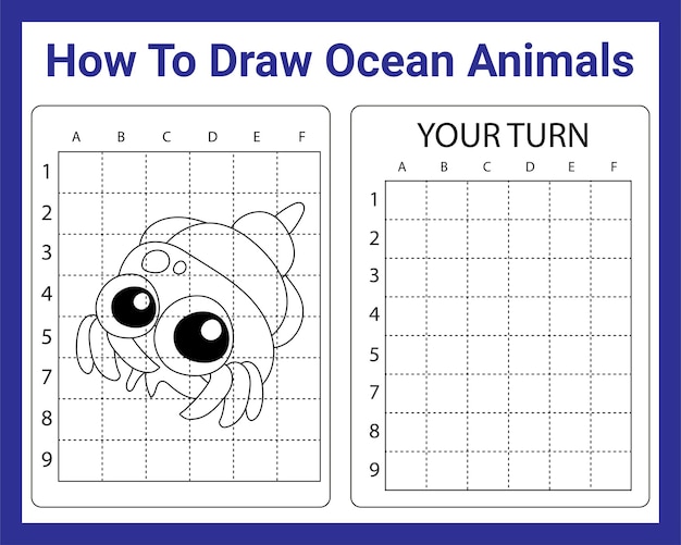 Come disegnare animali dell'oceano per bambini