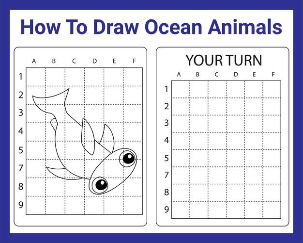 Come disegnare animali dell'oceano per bambini