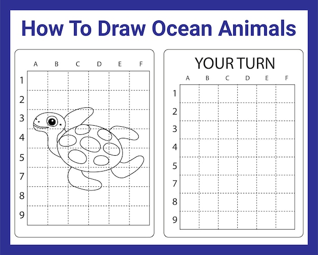 Come disegnare animali dell'oceano per bambini